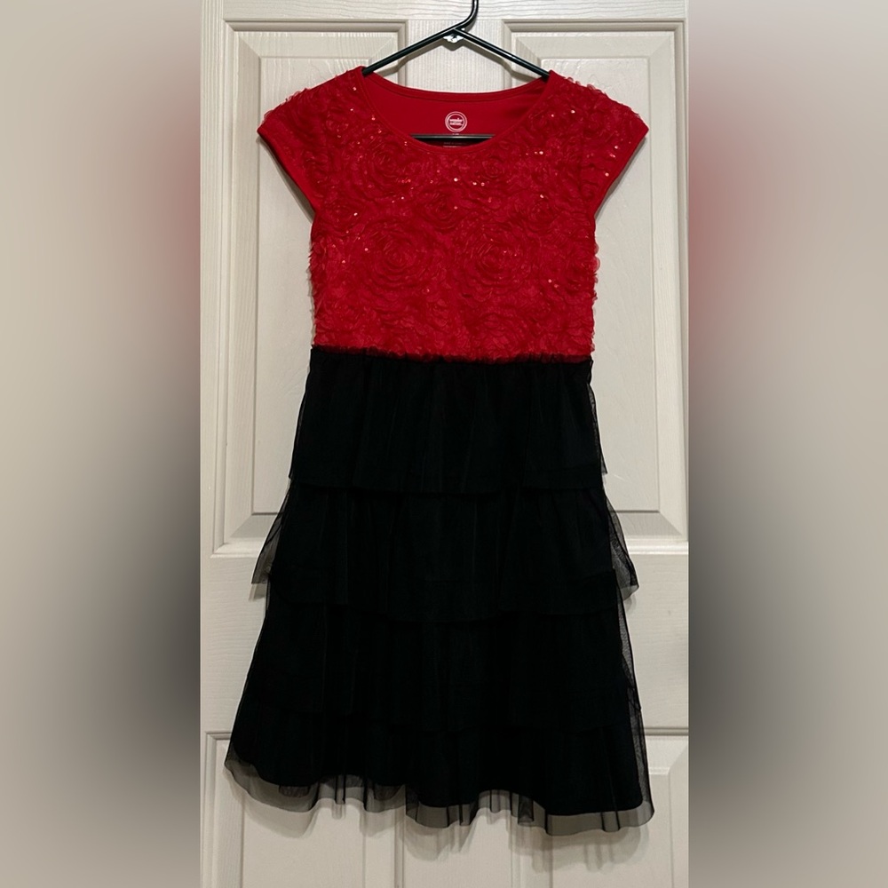 Wonder Nation Red Floral Kids Dress